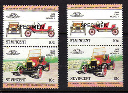 Saint-Vincent  - Automobiles Anciennes -  Specimen  -  Neufs**-  MNH - St.Vincent (1979-...)