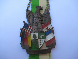 Médaille Souvenir/ 135éme Régiment Du Train/Karlsruhe/ Allemagne/ Avec Drapeaux FR-D-US-CND / 1979        SPO388 - Navy