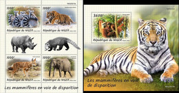 Niger 2022, Animal In Danger, Tiger, Monkey, 4val In BF +BF - Chimpancés