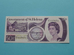 50 - Fifty Pence ( V/I 117671 ) St. Helena ( Voir / See > Scans ) UNC ! - Saint Helena Island