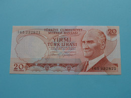 20 - Yirmi Türk LIRASI - 1970 ( I 65 232821 ) Türkiye ( Voir / See > Scans ) UNC ! - Turchia