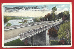 CARTOLINA VG STATI UNITI - ST PAUL MN - The River Drive With Glimpse Of Mississippi River - 9 X 14 - 19?? - St Paul