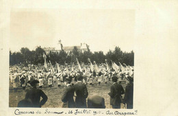 Saumur * Carte Photo * Concours Du 26 Juillet 1908 * Au Drapeau ! * équipes Sport Gym Gymnastique - Saumur