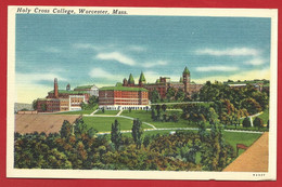 CARTOLINA NV STATI UNITI - WORCESTER MA - Holy Cross College - 9 X 14 - Worcester