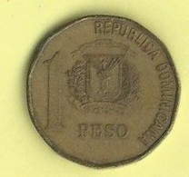 M033 - DOMINICAANSE REPUBLIEK - 1 PESO 1991 - Dominikanische Rep.