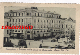 CONEGLIANO - PALAZZO DELLA CASSA DI RISPARMIO - CORSO VITT. EMANUELE F/PICCOLO VIAGGIATA ANIMAZIONE - Treviso