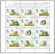 ESPAGNE ESPAÑA SPAIN ESPAÑA 1998 CARTUJAN HORSES Caballos Cartujanos MNH ED HB3608-13 Y 3177-3182a MI B-3443 I - 48 II - Blocs & Hojas