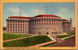 Pennsylvania Harrisburg Capitol Park Educational Building 1954 Curteich - Harrisburg