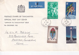 TANGANYIKA 1962 JAMHURI YA SET FDC. - Tanganyika (...-1932)