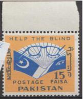 Pakistan  1964  SG  220  Help The Blind  Marginal Unmounted Mint - Pakistan