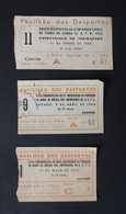 Portugal Billets Groupe Musique Employés Carris Tramway Tram Bus Lisbonne 1957/60 Carris Music Band Tickets - Toegangskaarten