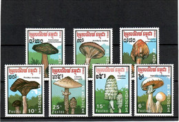 Kampuchea 1989 . Mushrooms . 7v. - Kampuchea