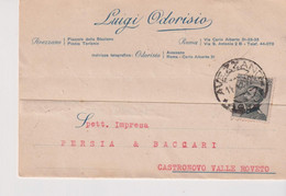 AVEZZANO  STORIA POSTALE TESTATINA  ODORISIO  1930 - Avezzano