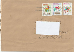 E 514) Frankreich Timbre à Gratter, Rubbellos Briefmarke, Senkrechte Version (auf Großbrief) - Storia Postale