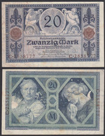 Reichsbanknote 20 Mark 1915 Ro 53 XF (2)  Serie C     (28201 - Unclassified