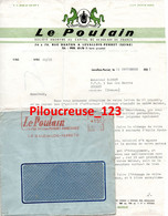 THEME CYCLE - Facture + Enveloppe Le Poulain - Le Pur Sang Des Moteurs Auxiliaires - Levallois Perret (92) - Deportes & Turismo