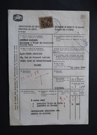 Portugal Declaration Douane Avec Timbre Exportation Vin Porto Vila Nova De Gaia 1970 Port Wine Customs Declaration - Covers & Documents