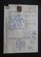 Portugal Declaration Douane Avec Timbre Exportation Vin Prado 1970 Wine Customs Declaration With Stamp - Lettres & Documents