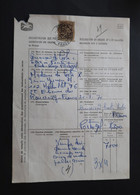 Portugal Declaration Douane Avec Timbre Exportation Vin Prado 1970 Wine Customs Declaration With Stamp - Covers & Documents