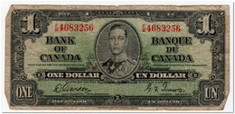CANADA,1 DOLLAR,1937,P.58d,CIRCULATED - Canada