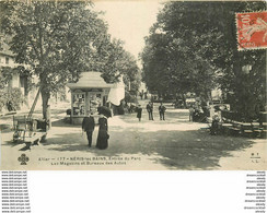 WW 03 NERIS-LES-BAINS. Magasins Et Bureaux Des Autos Entrée Du Parc 1911 - Neris Les Bains
