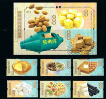 China Hong Kong 2022 Local Snacks In Hong Kong II (stamps 6v+SS) MNH - Nuevos