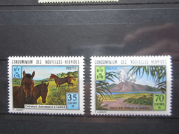 VEND BEAUX TIMBRES DES NOUVELLES - HEBRIDES N° 370 + 371 , XX !!! - Unused Stamps