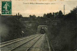 Tunnel De Rilly à Germaine * Arrivée Train Locomotive Machine * Ligne Chemin De Fer De La Marne - Rilly-la-Montagne
