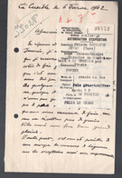 Eymet à Poncin  (restrictions-rationnement) Autorisation D'expédition FOIE GRAS ET TRUFFES 1942 (PPP37997) - Non Classés