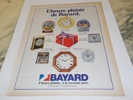 ANCIENNE PUBLICITE HEURE PLAISIR DE   BAYARD 1982 - Sonstige & Ohne Zuordnung