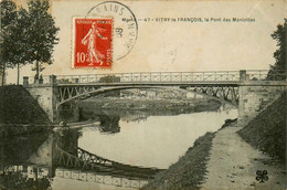 Vitry Le François * Un Coin De La Ville Et Le Pont Des Moniottes * Lavoir Laveuses * 1908 - Vitry-le-François