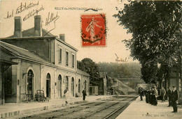 Rilly La Montagne * La Gare * Arrivée Train * Ligne Chemin De Fer De La Marne - Rilly-la-Montagne
