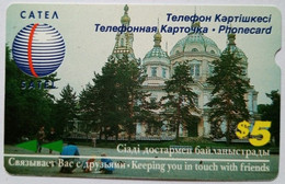 Kazakhstan Catea $5 " Cathedral " - Kazajstán