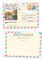 G1000 CUBA AEROGRAMMA 1987 TO ITALY STORIA POSTALE - Lettres & Documents