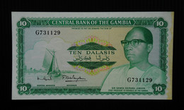 GAMBIA , P 6c , 10 Dalasis , ND 1986, Almost UNC  Presque Neuf , - Gambie