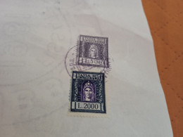 MARCHE DA BOLLO TASSA SUI CONTRATTI DI BORSA LIRE 2000 + 500 - 1992 - Revenue Stamps