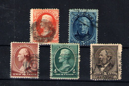 Estados Unidos Nº 58/62. Año 1875-83 - Unused Stamps