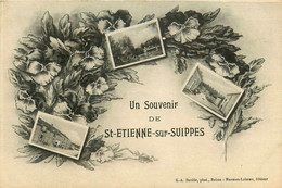 St étienne Sur Suippes * Souvenir Du Village ! 3 Vues - Other & Unclassified