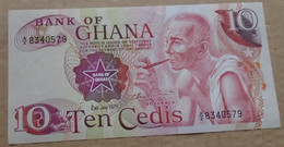 GHANA , P 16f + 20c , 10 Cedis , 1978 + 1980, AU UNC  Neuf , 3 Notes , Number Ending With 9999 - Ghana