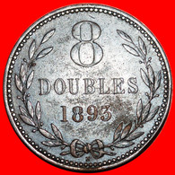 * GREAT BRITAIN (1864-1911): GUERNESEY GUERNSEY ★ 8 DOUBLES 1893H! JUST PUBLISHED!★LOW START ★ NO RESERVE! - Guernsey