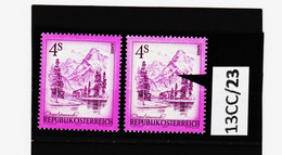 13CC/23 ÖSTERREICH 1973 Michl 1430 PLATTENFEHLER " Weißer Fleck Im BERG "  ** Postfrisch SIEHE ABBILDUNG - Abarten & Kuriositäten