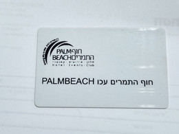 ISRAEL-Hotal Key Card-(606)-hotal-Events-PALMBEACH--used Card+1card Prepiad Free - Hotelkarten