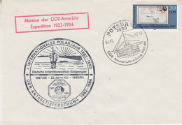 DDR 1982 Abreise Der DDR-Antarktiis Expedition & Inter. Polarjahr Cover Ca Potsdam 4-10-1982 (DD190) - Internationales Polarjahr