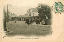 Châlons Sur Marne * 1903 * La Gare * Ligne Chemin De Fer Marne - Châlons-sur-Marne