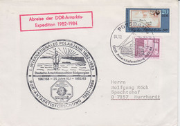 DDR 1982 Abreise Der DDR-Antarktis Expedition & Inter. Polarjahr Cover Ca Potsdam 4-10-1982 (DD194) - Anno Polare Internazionale