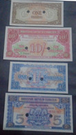 GREAT BRITAIN, P M20d M26b M28b M32b , 1 + 5 + 10 Shillings , ND 1948 1956 1962 - British Armed Forces & Special Vouchers