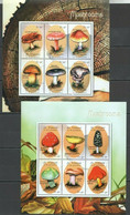 Saint Vincent 2001 Mushrooms Two Souvenir Sheets MNH - Central America