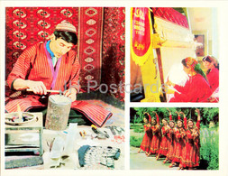 Ashgabat - Ashkhabad - Chaser - Workshop Of Carpet Factory -  Dance - Folk Costumes - 1974 - Turkmenistan USSR - Unused - Turkmenistán