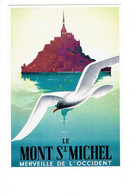 Cpm - 50 - Le Mont Saint Michel - Illustration - - PIerre Fix Masseau - Mouette - Clouet 10392 - Le Mont Saint Michel