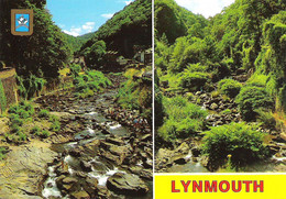 LYNMOUTH, DEVON, ENGLAND. USED POSTCARD Lg9 - Lynmouth & Lynton